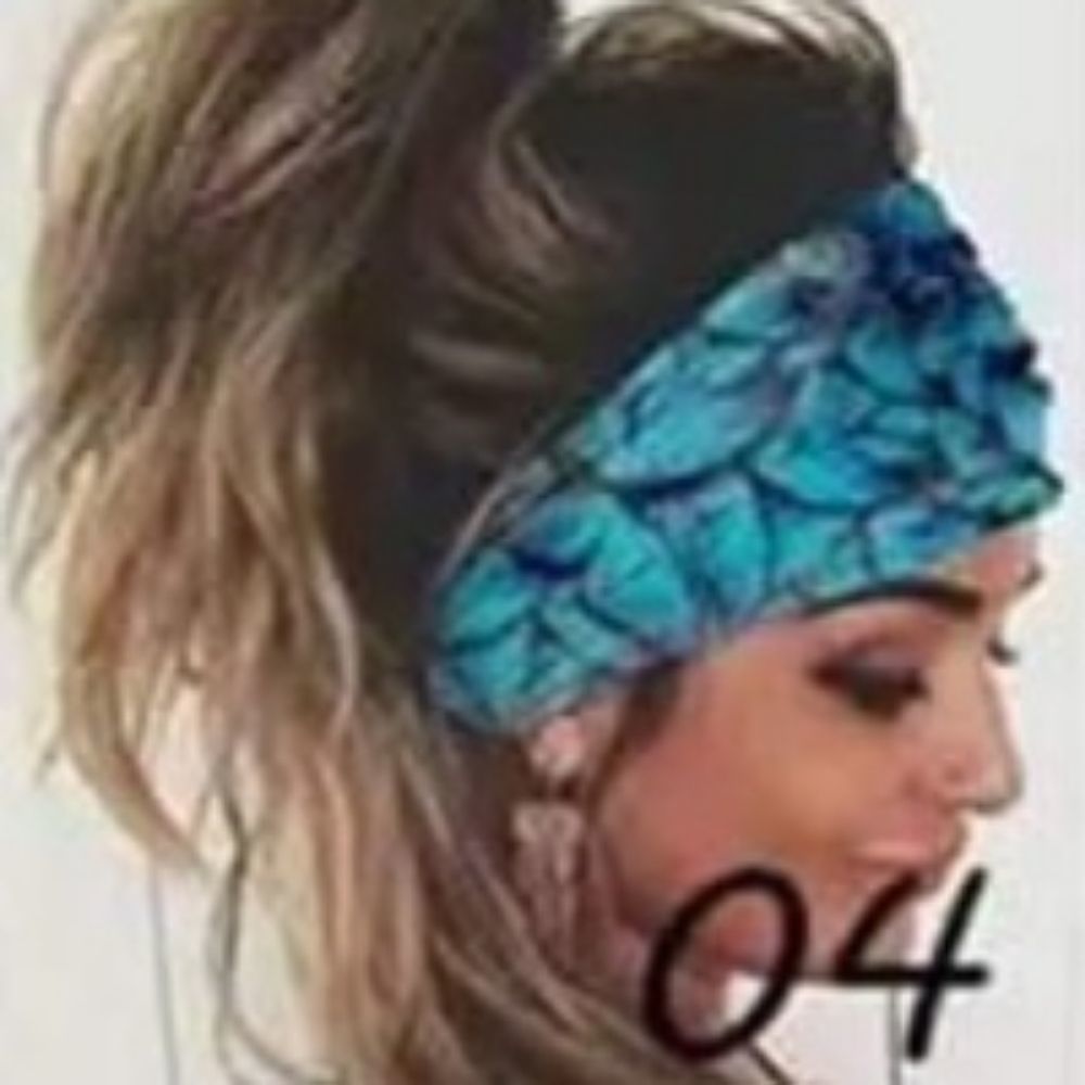 NEW ONE PIECE BLUE BUTTERFLY HEAD WRAP